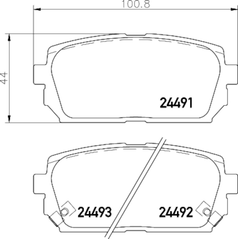 Hella Pagid Disc Brake Pad Set 355036311