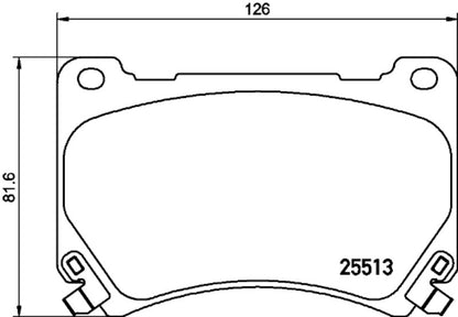 Hella Pagid Disc Brake Pad Set 355036321