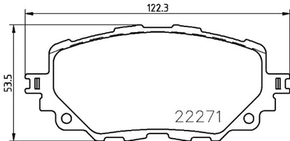 Hella Pagid Disc Brake Pad Set 355036361