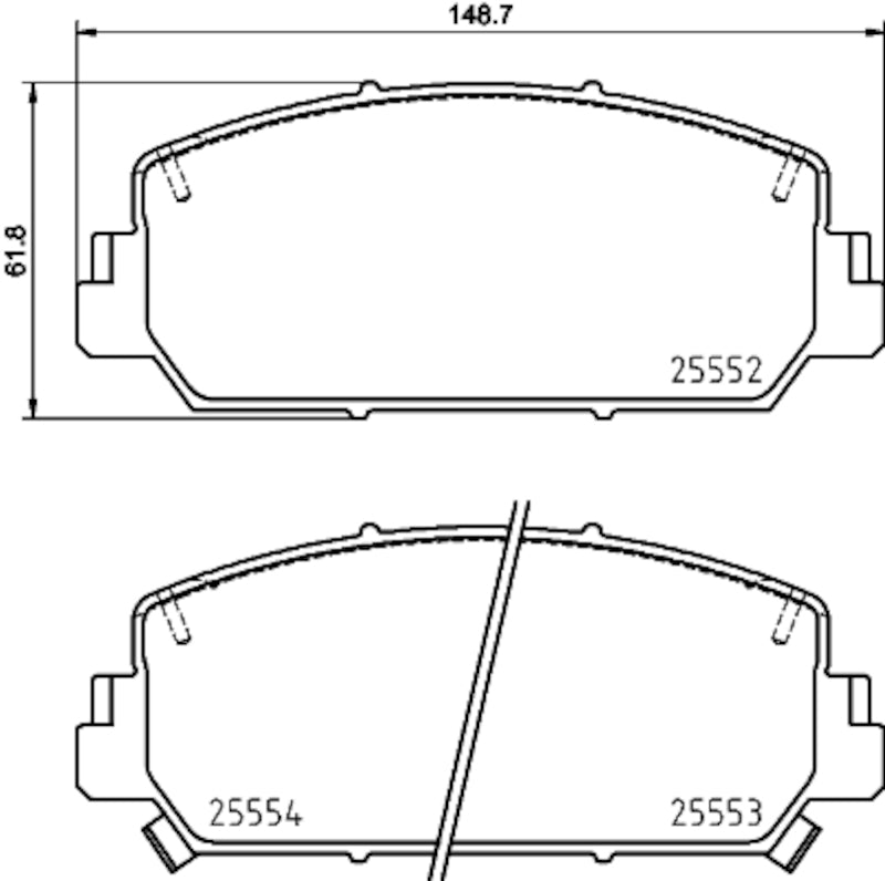 Hella Pagid Disc Brake Pad Set 355036391