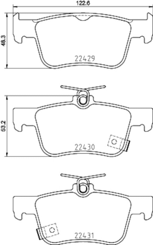 Hella Pagid Disc Brake Pad Set 355036401