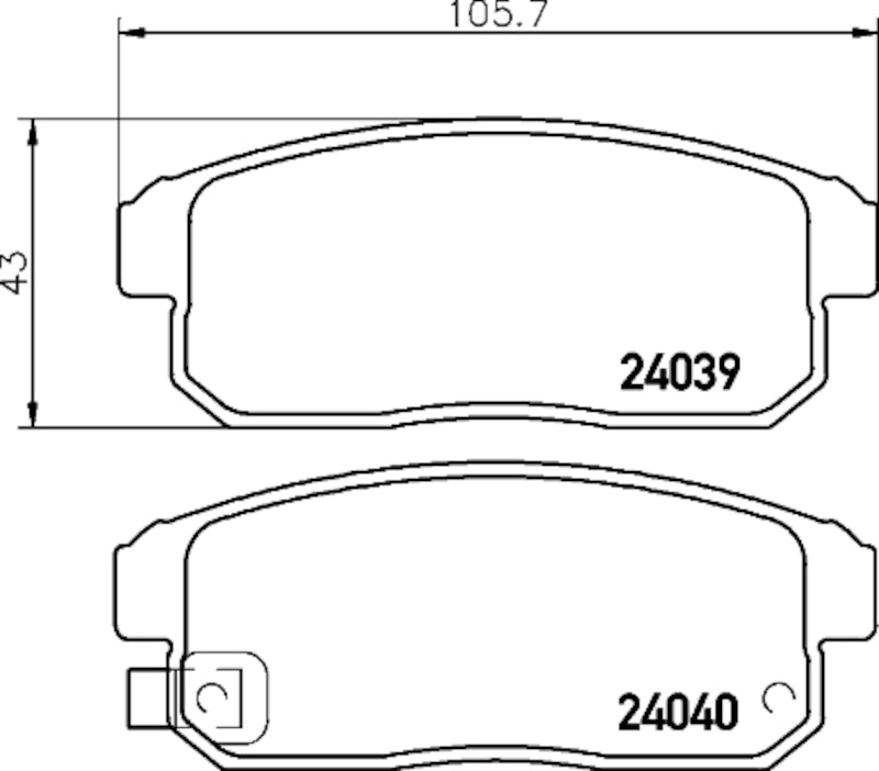 Hella Pagid Disc Brake Pad Set 355036411