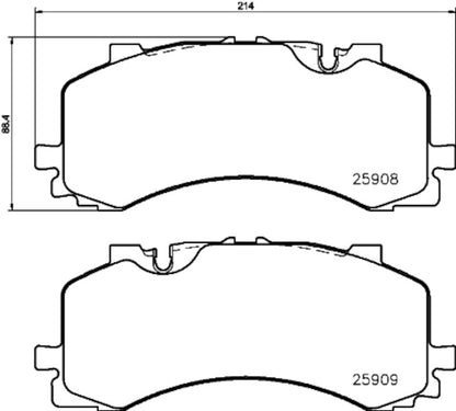 Hella Pagid Disc Brake Pad Set 355036471