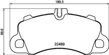 Hella Pagid Disc Brake Pad Set 355039101
