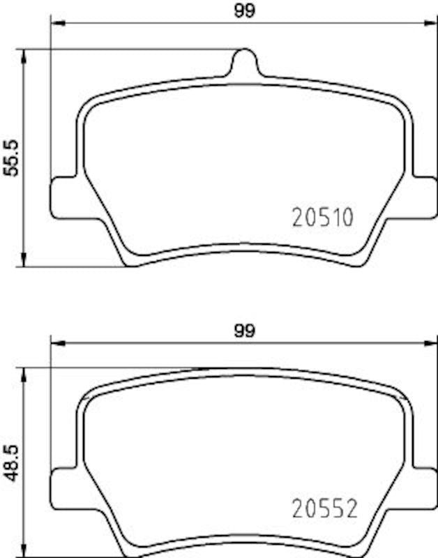 Hella Pagid Disc Brake Pad Set 355039391