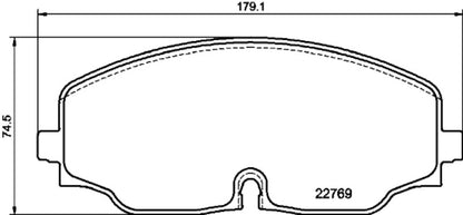 Hella Pagid Disc Brake Pad Set 355039941