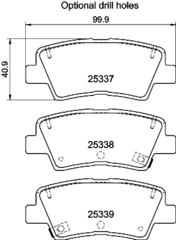Hella Pagid Disc Brake Pad Set 355040171