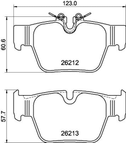 Hella Pagid Disc Brake Pad Set 355040581