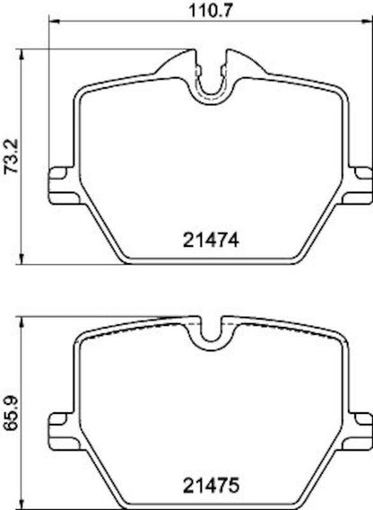Hella Pagid Disc Brake Pad Set 355040601