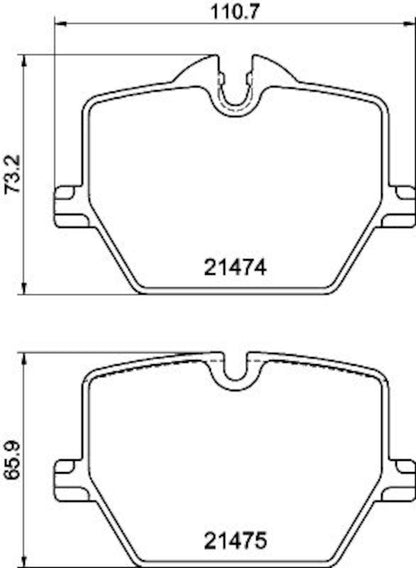 Hella Pagid Disc Brake Pad Set 355040601
