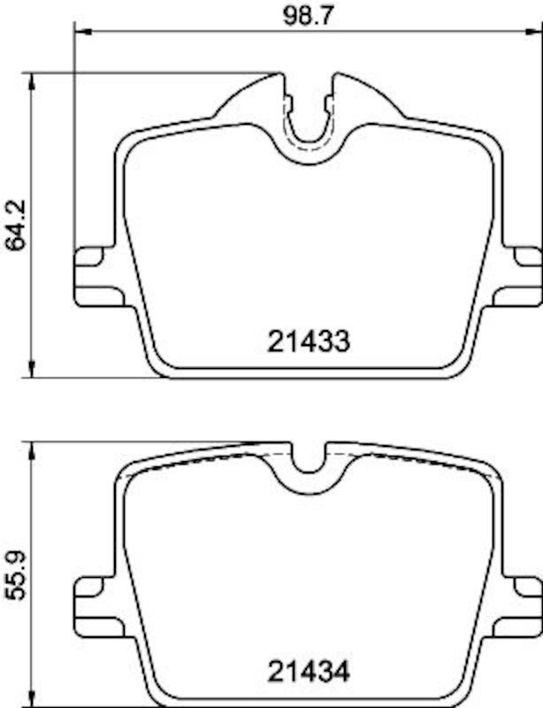 Hella Pagid Disc Brake Pad Set 355040911