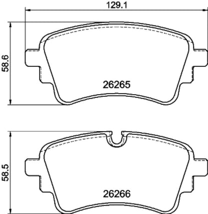 Hella Pagid Disc Brake Pad Set 355040941