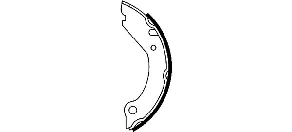 Hella Pagid Parking Brake Shoe Set 355050021