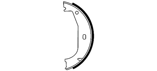 Hella Pagid Parking Brake Shoe Set 355050351