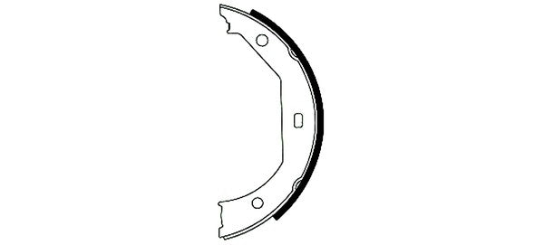 Hella Pagid Parking Brake Shoe Set 355050381