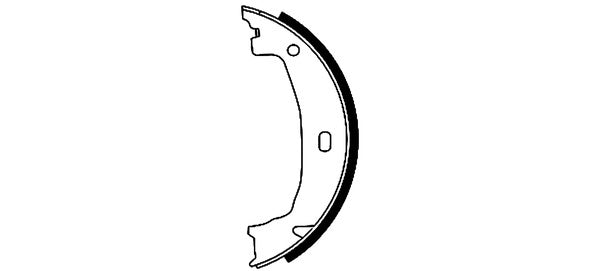 Hella Pagid Parking Brake Shoe Set 355050391