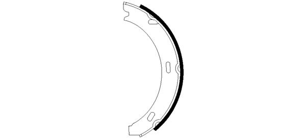 Hella Pagid Parking Brake Shoe Set 355050551