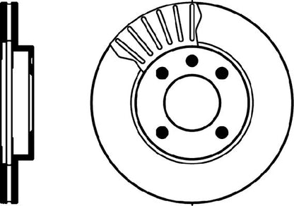 Hella Pagid Disc Brake Rotor 355100191