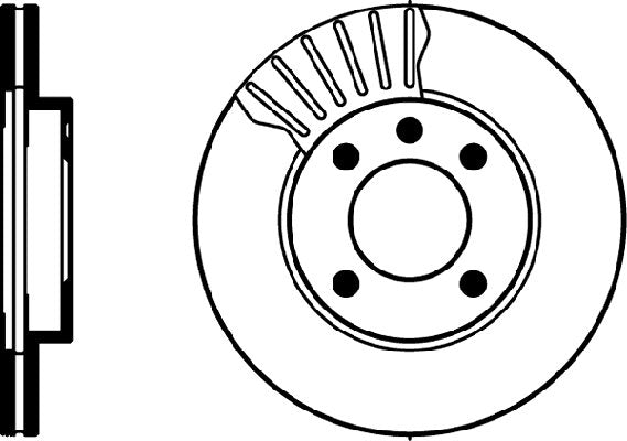 Hella Pagid Disc Brake Rotor 355100191