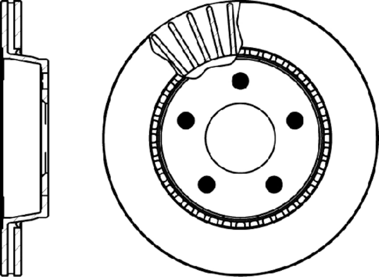 Hella Pagid Disc Brake Rotor 355101351