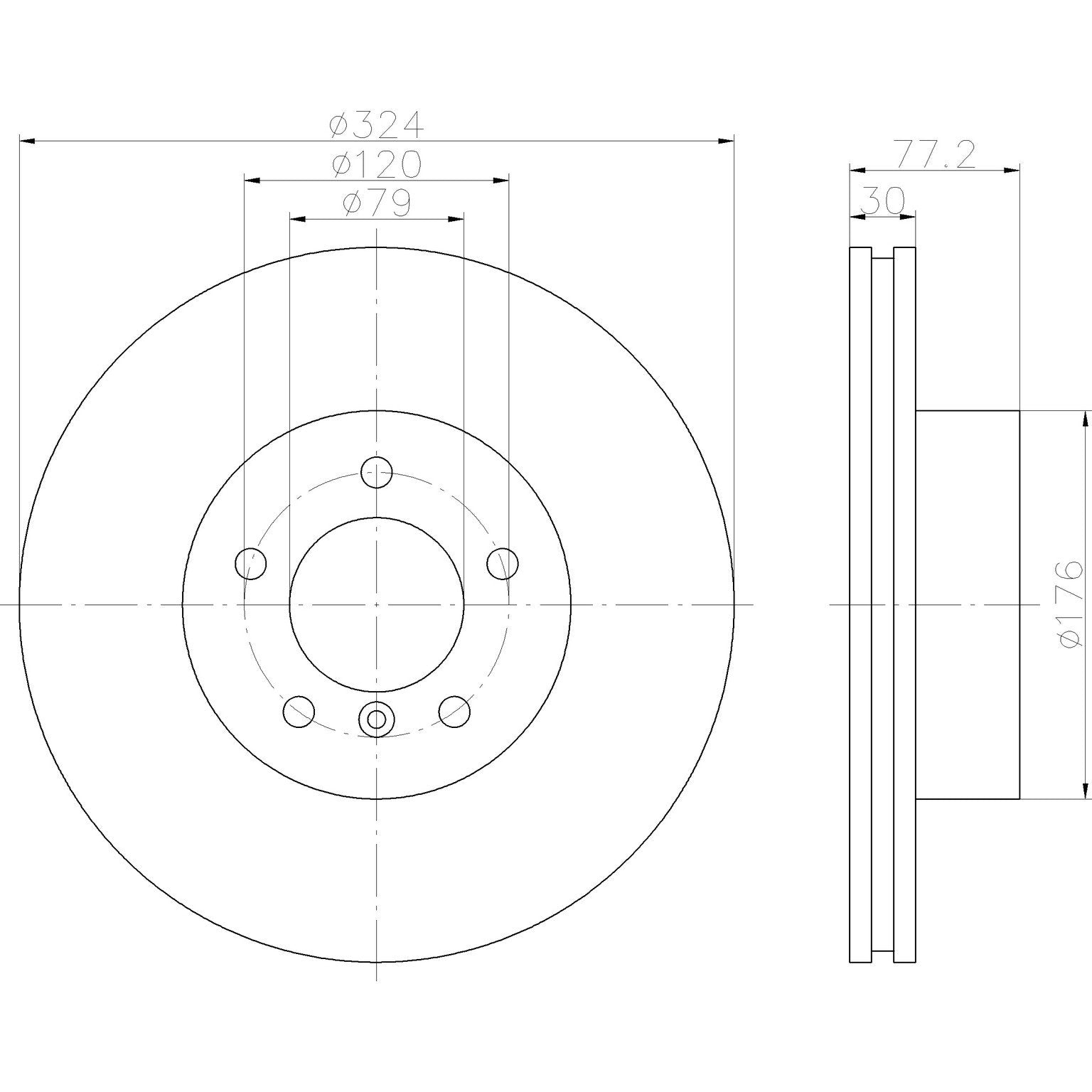 Pagid Disc Brake Rotor