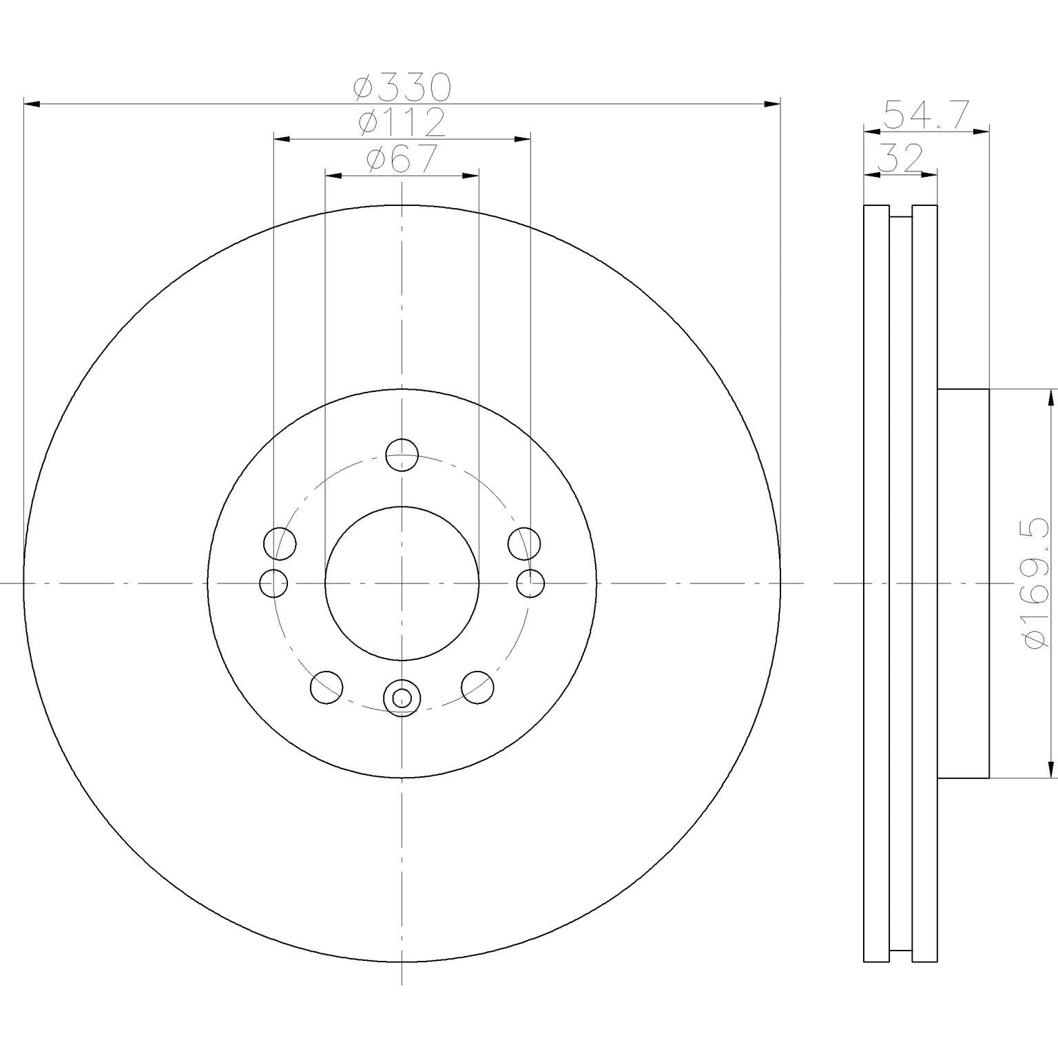 Pagid Disc Brake Rotor