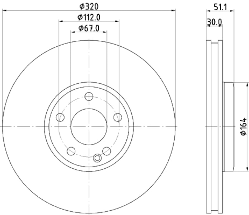 Hella Pagid Disc Brake Rotor 355119702