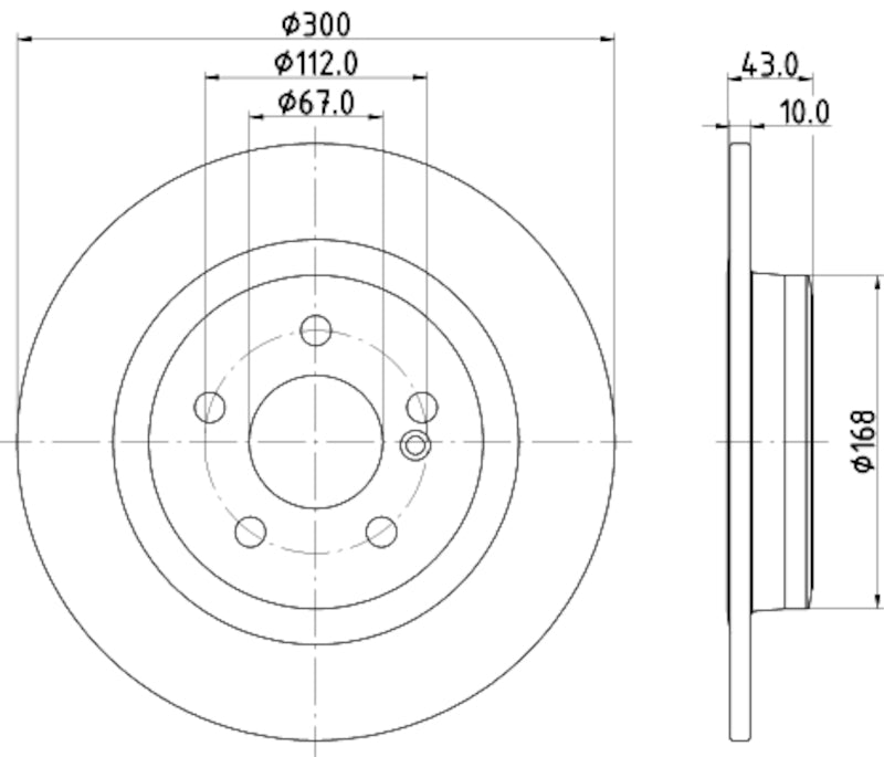 Hella Pagid Disc Brake Rotor 355122871