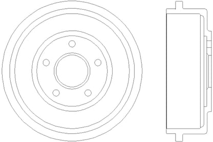Hella Pagid Brake Drum 355300431