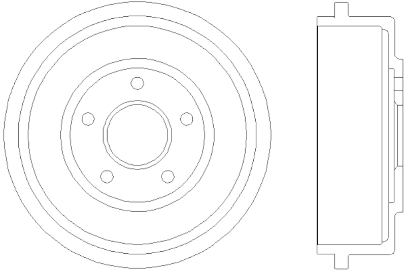 Hella Pagid Brake Drum 355300431