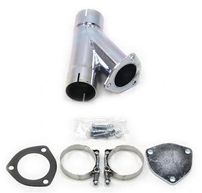 Patriot Exhaust 2.5in Exhaust Cut-Out Hookup Kit- Single Exhaust Pipes, Systems and Components Exhaust Cutouts and Components main image