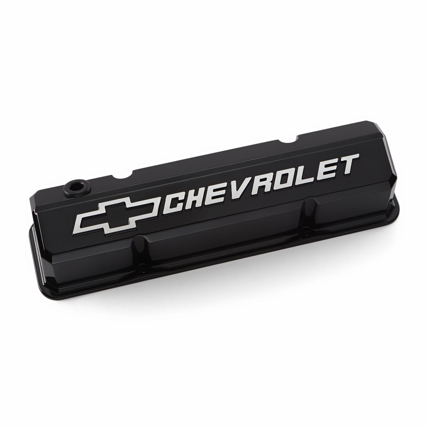 PROFORM SBC Valve Covers Slant Edge Liquid Black Engines and Components Engine Covers, Pans and Dress-Up Components main image
