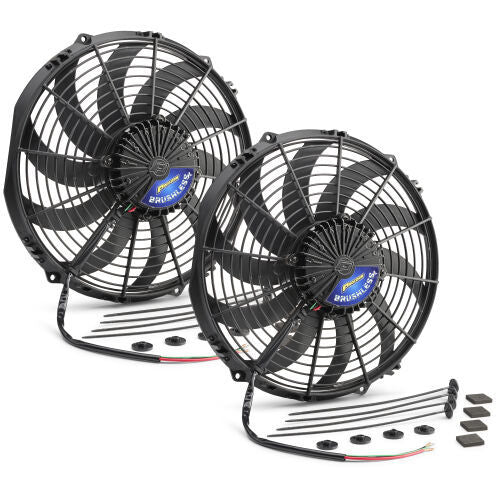 PROFORM Universal Brushless Fans Pair 10in S-Blade Puller Heating and Cooling Fans main image