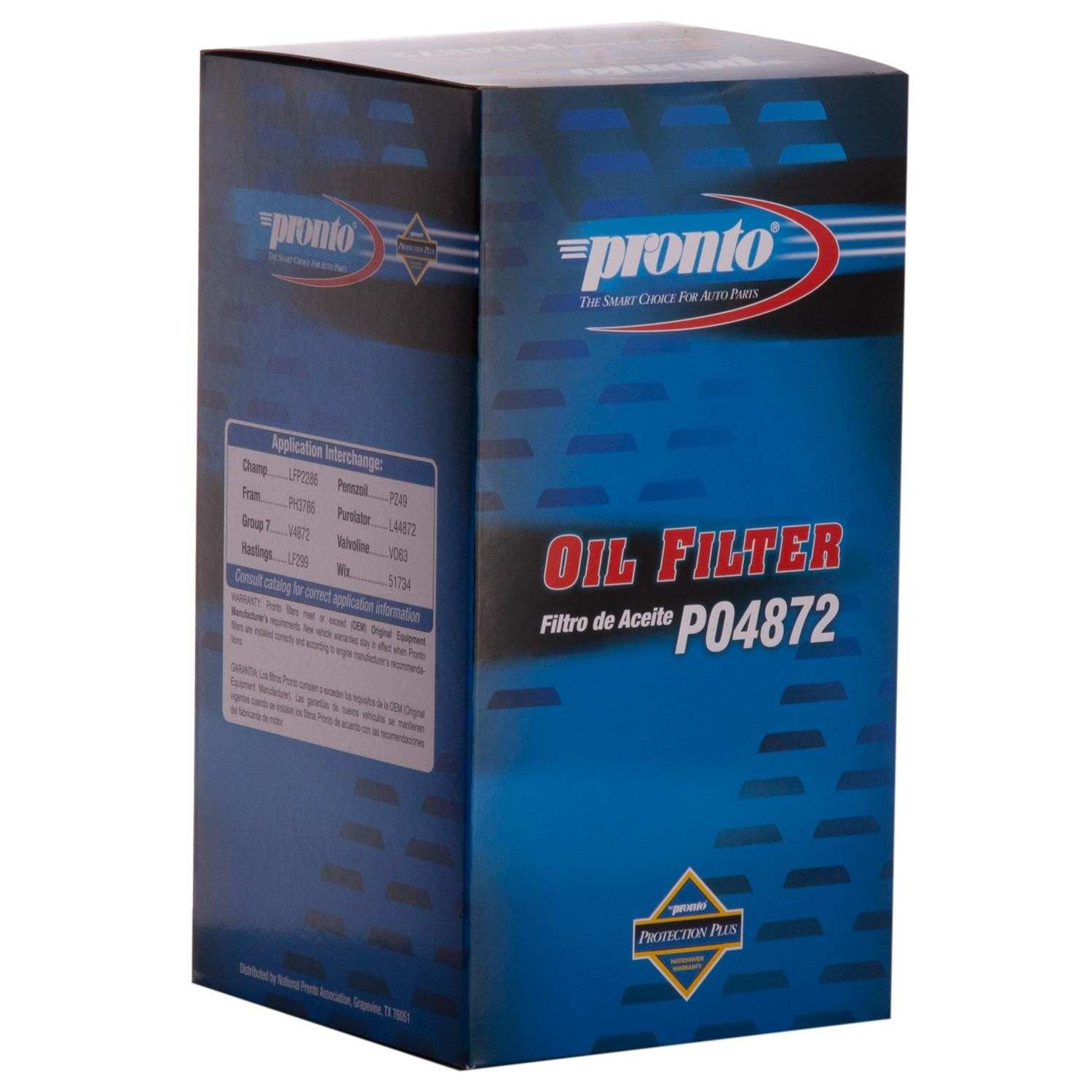 Pronto Engine Oil Filter PO4872