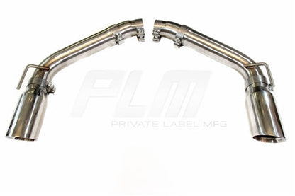 PrivateLabelMfg Axle Back Exhaust Muffler Delete - Chevy Camaro V8 2010 - 2015 Stainless Steel