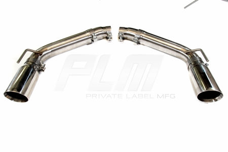 PrivateLabelMfg Axle Back Exhaust Muffler Delete - Chevy Camaro V8 2010 - 2015 Stainless Steel