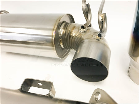 PrivateLabelMfg Power Driven Titanium Exhaust - Evo X 08-15 V2 Mitsubishi Lancer Evolution X