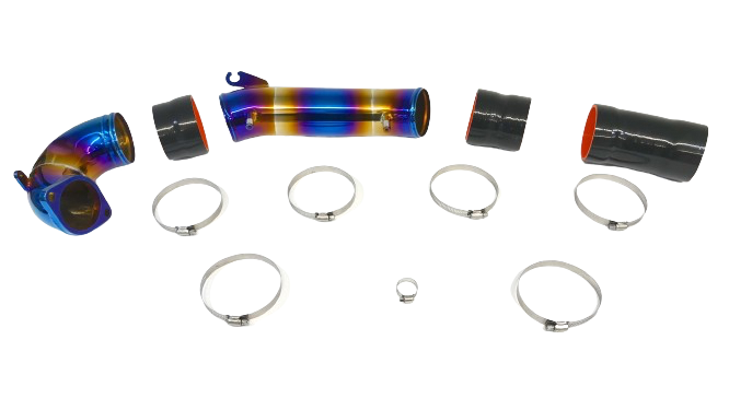 PrivateLabelMfg Turbo Inlet Pipe Kit Stainless Burnt Blue - 2023+ FL5 Civic Type R