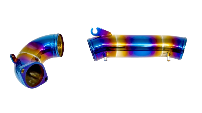 PrivateLabelMfg Turbo Inlet Pipe Kit Stainless Burnt Blue - 2023+ FL5 Civic Type R