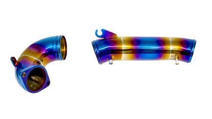 PrivateLabelMfg Turbo Inlet Pipe Kit Stainless Burnt Blue - 2023+ FL5 Civic Type R