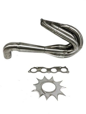 PrivateLabelMfg Power Driven K-Series Hood Exit Race Header (4-1 Megaphone) Non-Lean