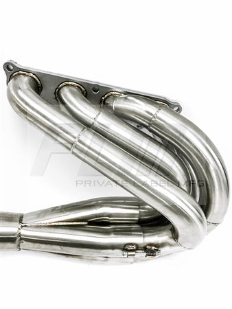 PrivateLabelMfg Power Driven K-Series Hood Exit Race Header (4-1 Megaphone) Non-Lean