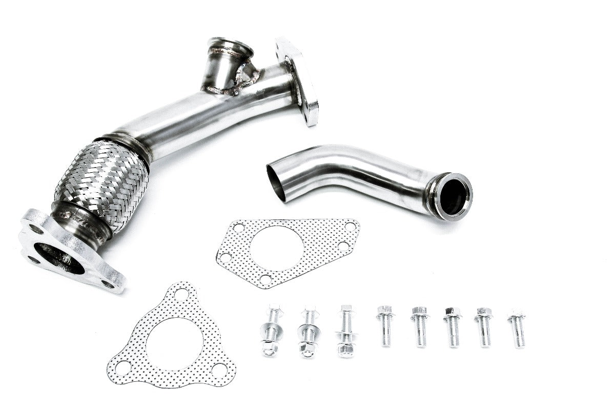PrivateLabelMfg Power Driven Subaru 3-Bolt EWG Up Pipe with Turbosmart WG40 Gen V Wastegate