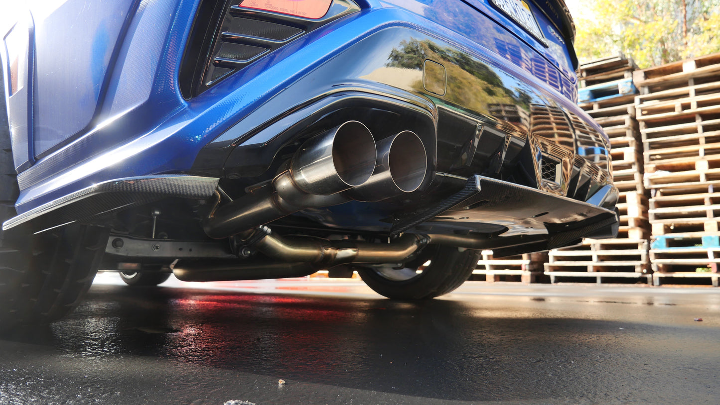 PrivateLabelMfg 2022+ Subaru WRX VB 3-Piece Carbon Fiber Rear Diffuser