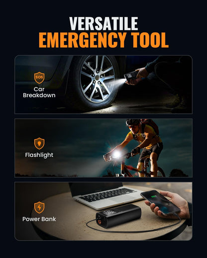 PrivateLabelMfg Tire Inflator Portable Air Pump - 150PSI & 10000mAh