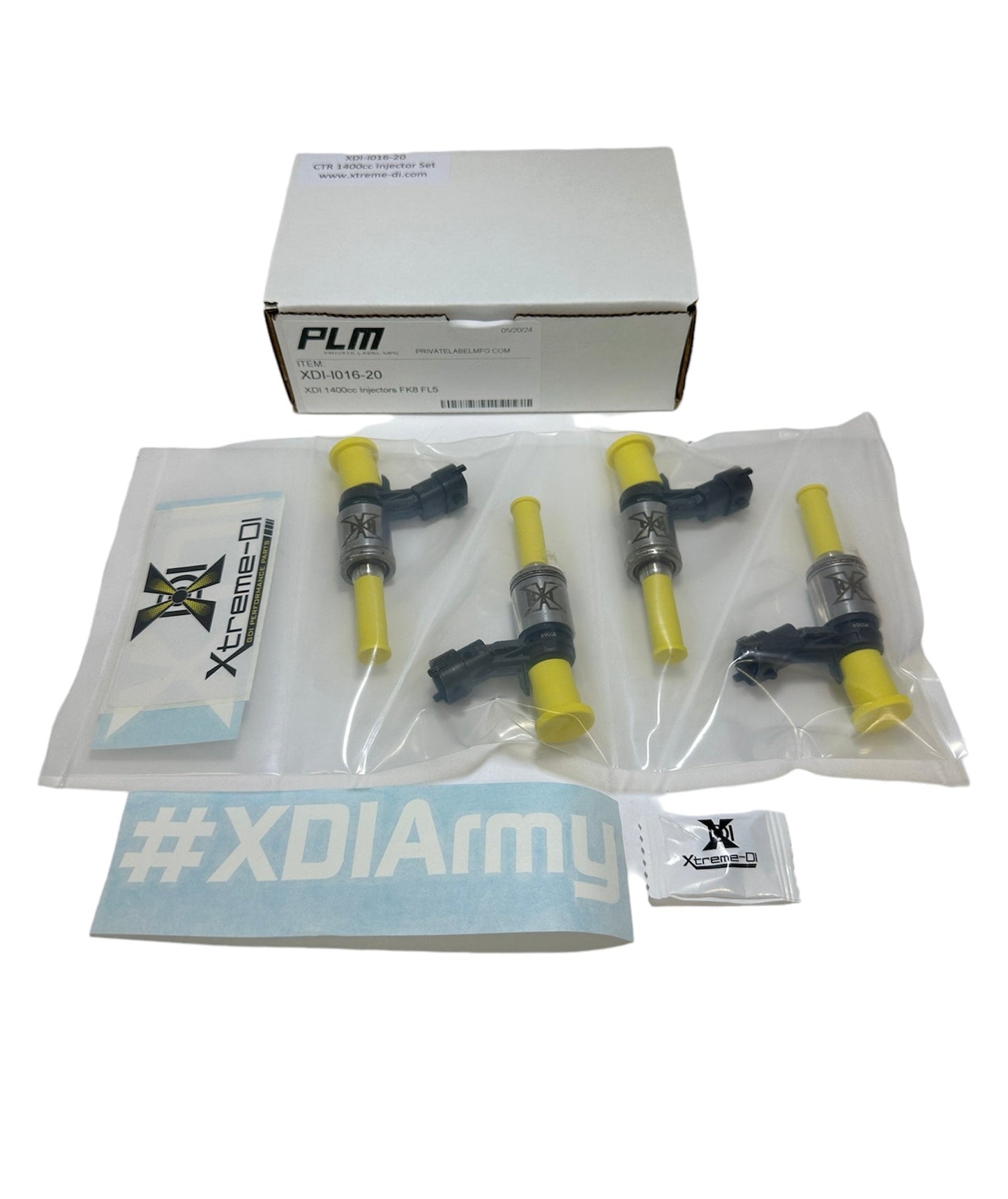 PrivateLabelMfg XDI Fuel Injectors 1400cc - 17-24 Honda Civic Type R FK8 FL5