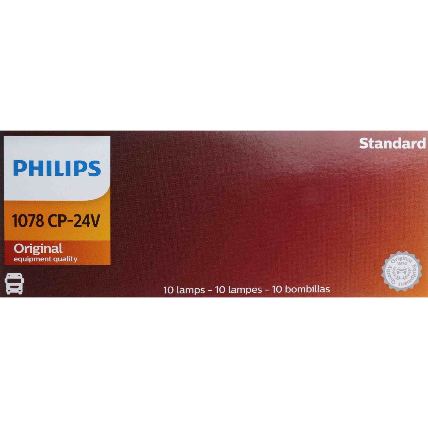 Philips Turn Signal / Parking Light Bulb 1078CP
