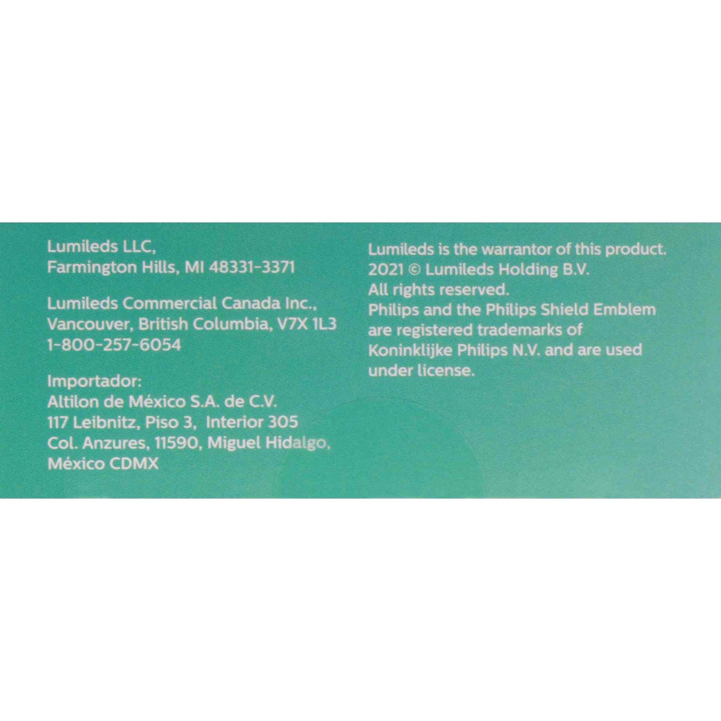 Philips Multi-Purpose Light Bulb 1156ALED