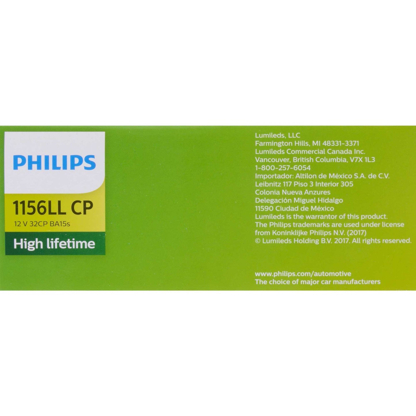 Philips Tail Light Bulb 1156LLCP