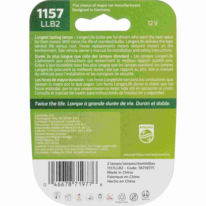 Philips Tail Light Bulb 1157LLB2